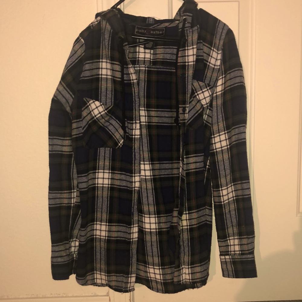 Dark Green Flannel